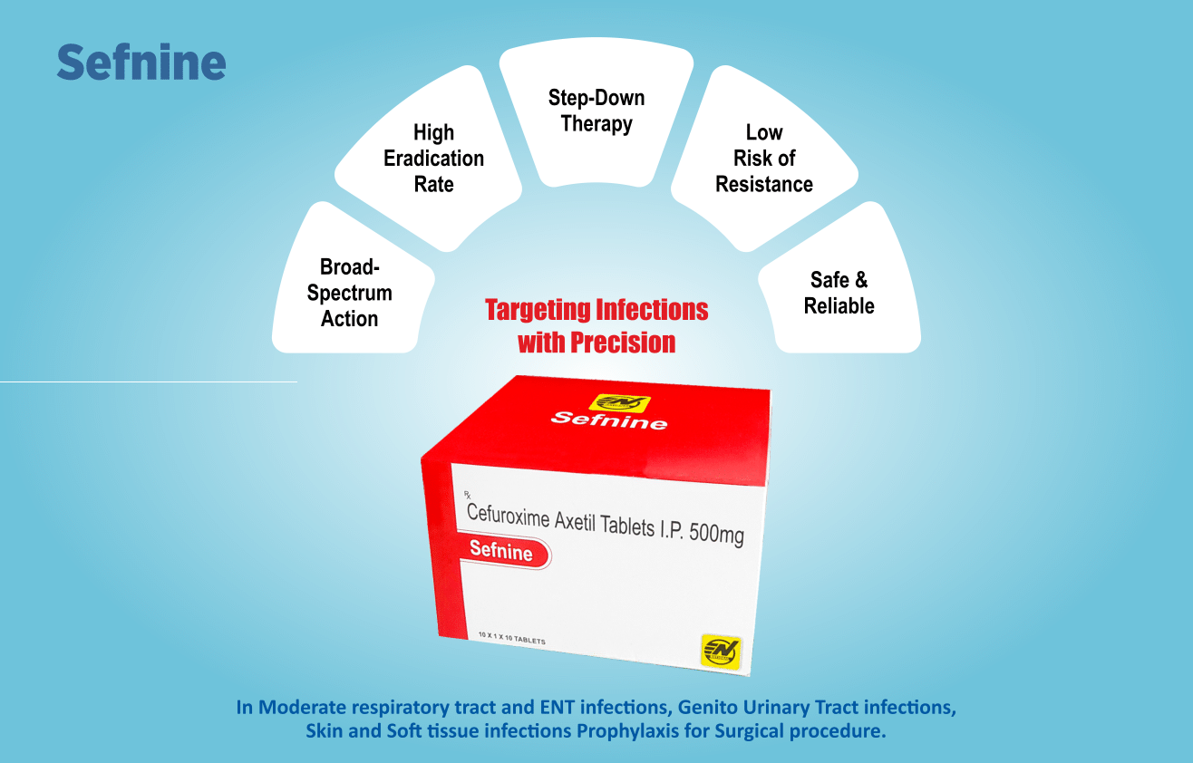Sefnine 500 - 500mg pharmaceutical formulation by National Chemical and Pharmaceutical Works